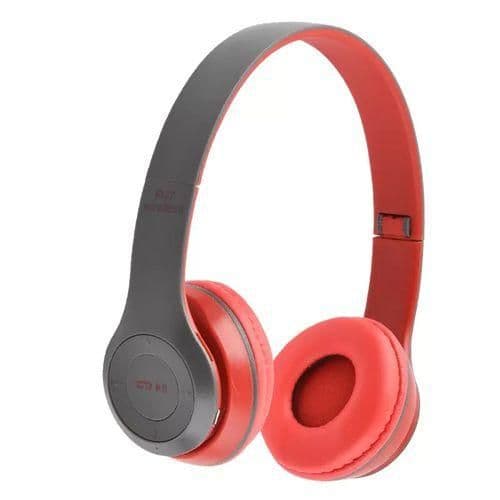Foldable Bluetooth Wireless Headphones P47 - Red
